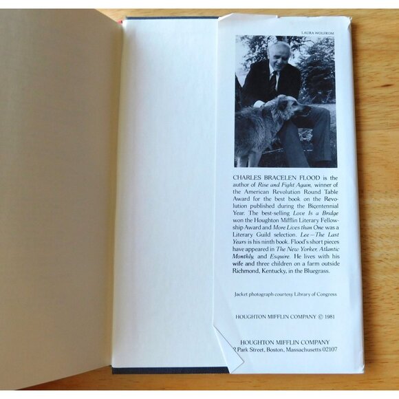 Lee The Last Years By Charles Bracelen Flood 1981 HBDJ with Letters and Clipping - Picture 4 of 11